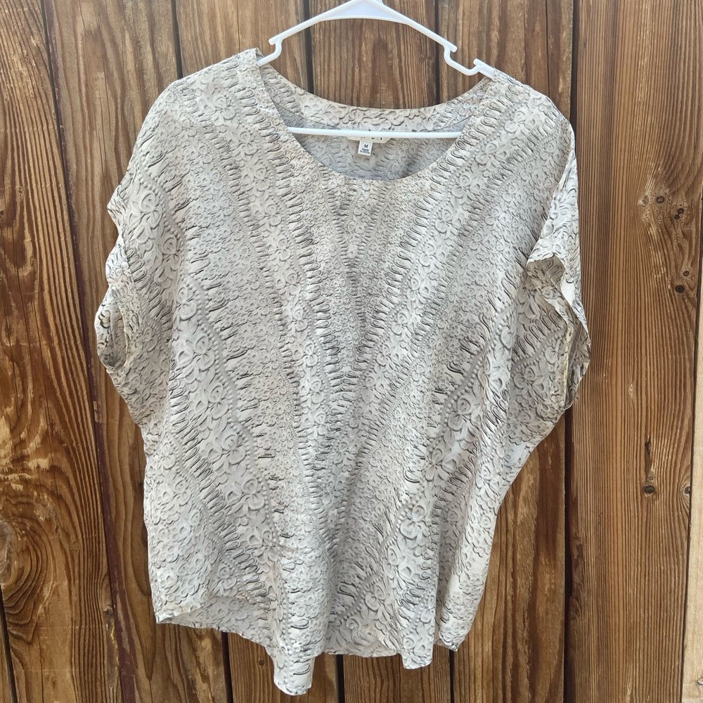 CAbi Silk Sleeveless Blouse